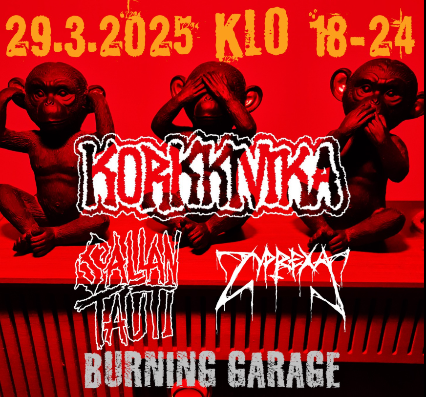 Korkkivika, Sallan tauti, Zyprexa, Burning Garage, Punk iltamat